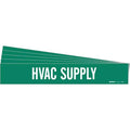 Pipe Marker,White,HVAC Supply,PK5, 7380-1-PK