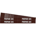 Pipe Marker,White,Propane Gas,PK5, 7400-4-PK