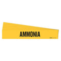 Pipe Marker, Adhesive, Black, Ammonia, PK5, 7014-1-PK