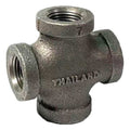 Cross Cross, 1/8" Pipe, FNPT, Malleable Iron, Class 150