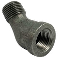 45 Degrees  Street Elbow 45 Degrees  Street Elbow, 1-1/4" Pipe, FNPT x MNPT, Malleable Iron