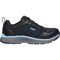 Women's Athletic Shoe, 5 1/2 Mesh Upper, Aluminum Toe, 3 in H, Airy Blue/Black, 1025571