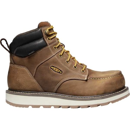 Men's 6-Inch Work Boot, 9, Carbon Fiber Toe, 6 in H, Brown, 1023222