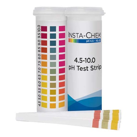 pH Test ,3 1/4 in L,4 to 10 pH,PK600