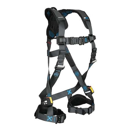 Not Applicable Fall Protection Harness, L, 425 lb, Quick-Connect Chest/ Quick-Connect Leg Straps