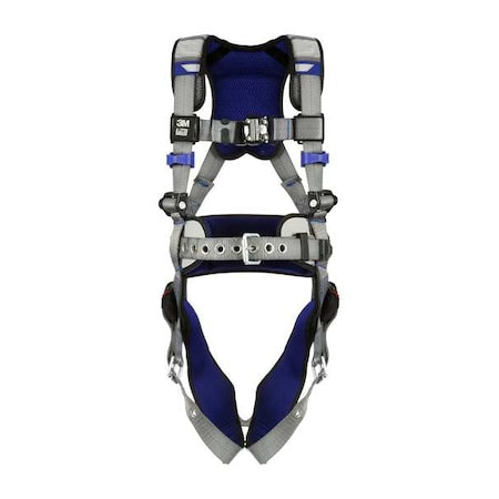 ExoFit(TM) X200 Fall Protection Harness, L, 420 lb, Quick-Connect Chest/ Tongue Leg Straps