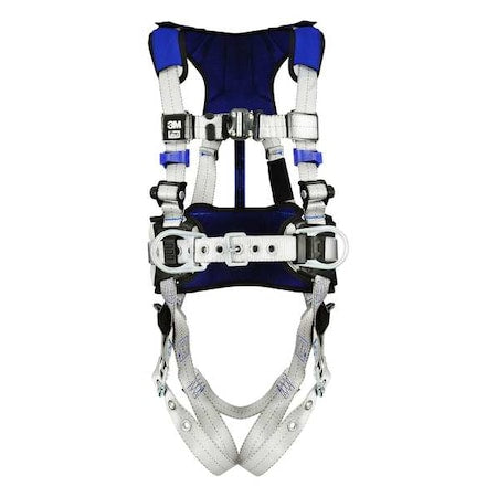 ExoFit(TM) X100 Fall Protection Harness, L, 420 lb, Quick-Connect Chest/ Tongue Leg Straps