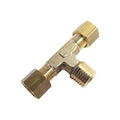 Tee,Brass,Comp4mm,Comp4mm,BSPT1/8"