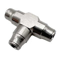 Metric Push-to-Connect Fitting, Brass, Silver