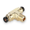 Brass DOT Push-to-Connect Fitting, Brass, Silver