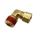Elbow, Brass, Comp. 3/8 in, MNPT 3/8 in