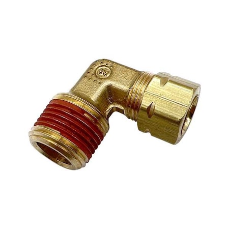 Elbow, Brass, Comp. 3/8 in, MNPT 3/8 in