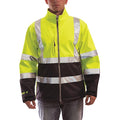 Breathable Rain Jacket, Polyester, Class 3 R, Green/Yellow, 2XL
