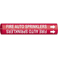 Pipe Marker,Fire Auto Sprinklers,Red, 4059-B