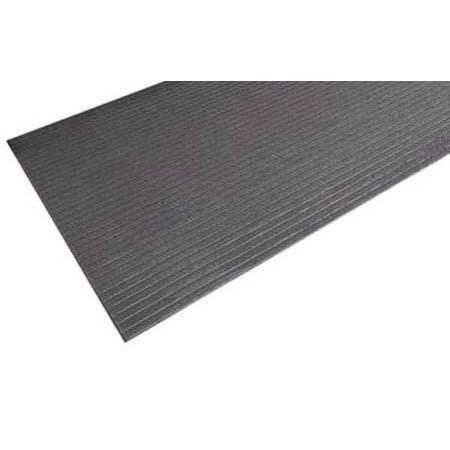 Antifatigue Mat, 5 ft. L x 3 ft. W, 5/8" Thickness, Closed Cell PVC Foam, Corrugated, Black