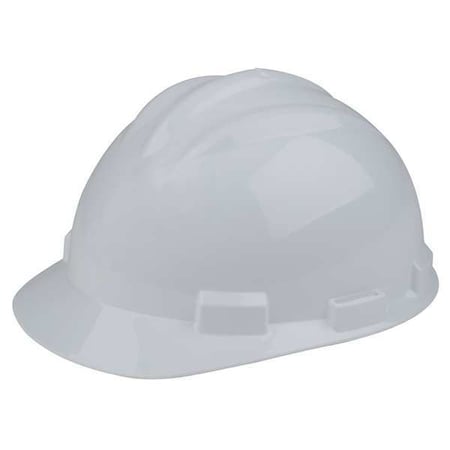 Hard Hat, S61, Polyethylene, 4 Point Ratchet, Type 1, Class E, White