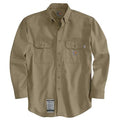 Men's Flame-Resistant Collared Shirt, 8.6 cal/sq cm, M, 12% Nylon, 88% Cotton
