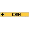 Pipe Marker,Exhaust,1 in H,8 in W