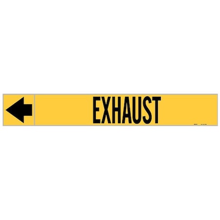 Pipe Marker,Exhaust,1 in H,8 in W
