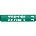 Pipe Marker,Plumbing Vent,Grn,4 to 6 In