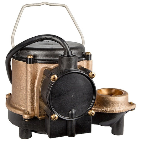 Submersible Sump Pump, 10ft, 6 in, 115V AC