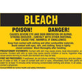 Label, Bleach, Polyester, 2 7/8 in W, 2 in H