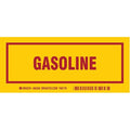 Container Label, Gasoline, Polyester, 7 in W, 3 in H