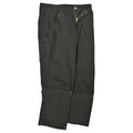Men's Dungaree Work Pants, 42 in, Black, Cotton