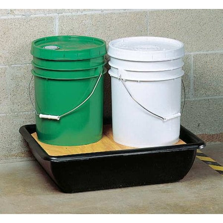 Spill Containment Tray, 5.5 gal Spill Capacity, (2) 41.7 lb Container Load Capacity