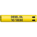 Pipe Marker,Diesel Oil,13/16in H,4/5in W