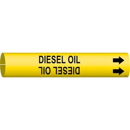Pipe Marker,Diesel Oil,13/16in H,4/5in W