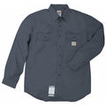 Men's Flame-Resistant Collared Shirt, 8.6 cal/sq cm, 4XL, 12% Nylon, 88% Cotton