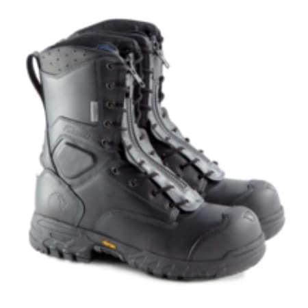 Fire and Rescue Boot, EMS, Wildland, Synthetic Rubber Outsole, Leather Upper, 8 in Height, 11 M