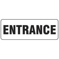 Entrance Sign, 3 1/2 in x 10 in, Rectangle, Vinyl, 22272MLS