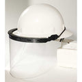 Face Shield Bracket, Thermoplastic, Fits Most Brim Hard Hats, Dielectric, Black