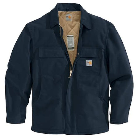 FR Coat, 54.3 cal/sq cm, L, 13 oz 100% Cotton, Hook-and-Loop, Zipper Closure