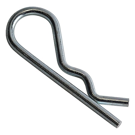Extended Prong Cotter Pin, 1/8 in Dia, Steel, 1000 PK
