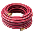 5/8 in ID x 100 ft L Garden Hose, EPDM Tube, Red, Brass x Brass Fitting