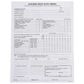 Confined Space Entry Permits, Paper, 11 in H x 8 1/2 in W, Black, White