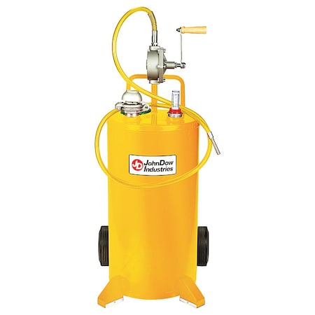 Fuel Caddy,25 gal,Diesel,Yellow,Steel