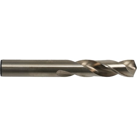 Screw Machine Drill Bit, #58 Size, 135  Degrees Point Angle, Cobalt Steel, Straw/Bronze Finish