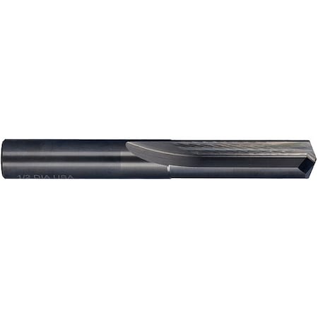 23/64 Solid Carbide 140 Degree Straight Flute Drill Chicago-Latrobe 769 Bright Carbide RHC