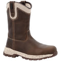 Women's Wellington Boot, 9, Alloy Toe, 10 in H, Dark Brown, GB00557