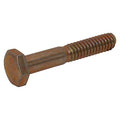 Grade 8, 7/16"-14 Hex Head Cap Screw, Zinc Yellow Steel, 7-1/2 in L, 5 PK