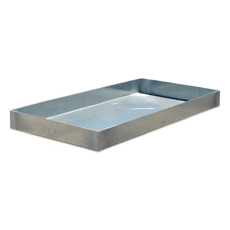 Spill Tray, Silver, Rectangle, 11 gal