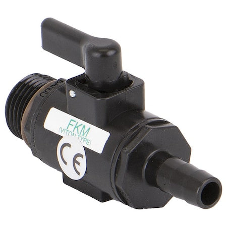 Manual 2-Way Ball Valve,NPT,Polypro