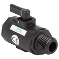 Manual 2-Way Ball Valve,NPT,Polypro