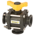 Manual 3-Way Ball Valve,1",Polypro