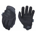 Tactical Glove, Synthetic Leather Palm, 11" Length, Rubberized Safety Cuff, Full Finger, Black