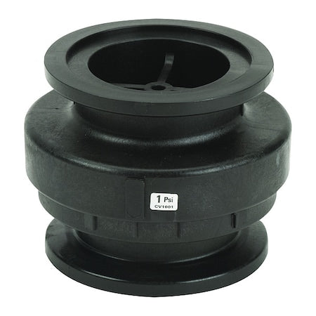 Check Valve, Inline Spring, 2 in, Flanged, Polypropylene Body, 150 psi, 3 in Overall L